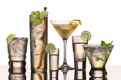 Teilchen bei Cocktails